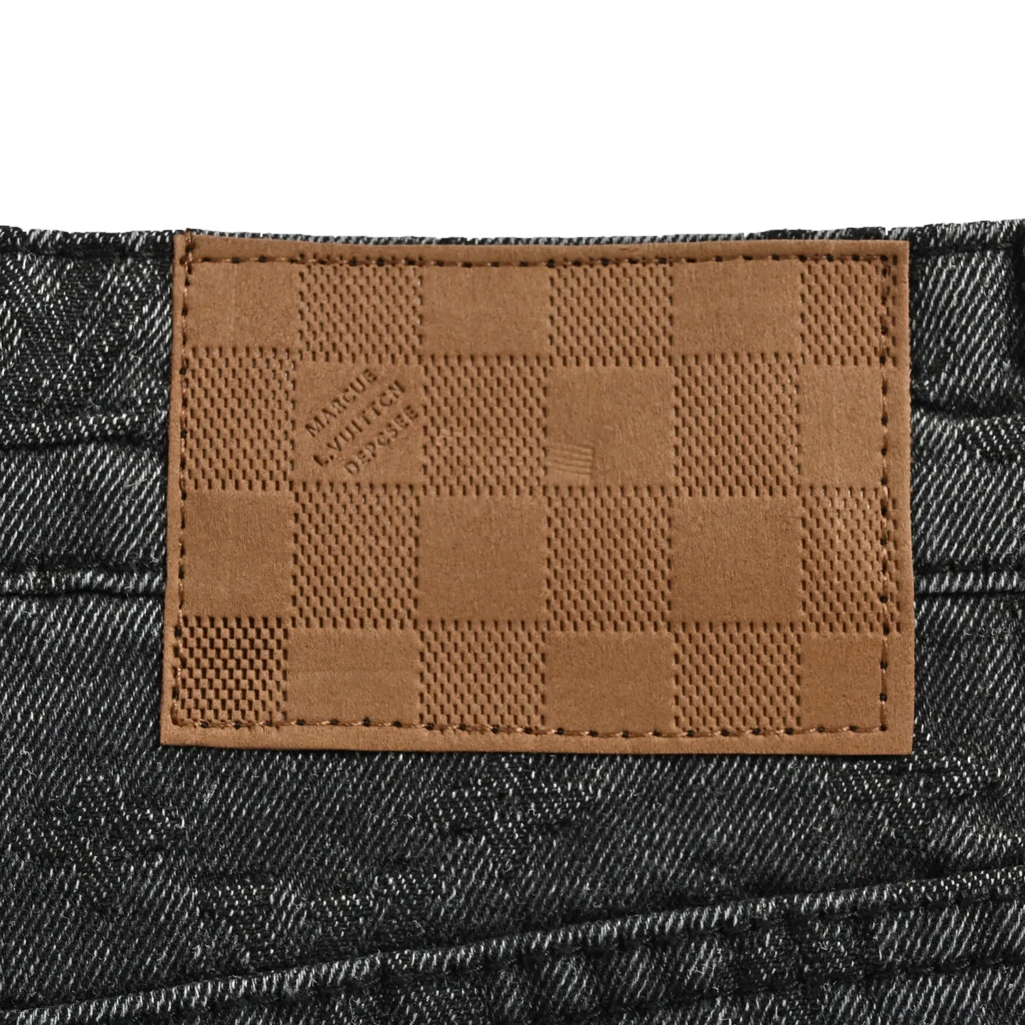 Louis Vuitton/Louis Vuitton 26ss dark pattern presbyopia suit denim shorts